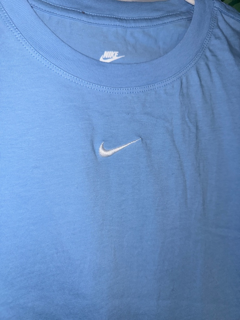 Nike Sky Blue Swoosh Short Sleeve Tee - Picture 2 of 4